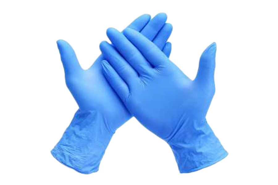Guantes de examen de nitrilo sin polvo