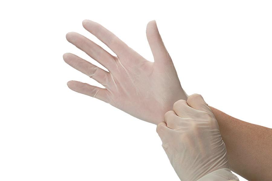 Guantes de vinilo sin polvo